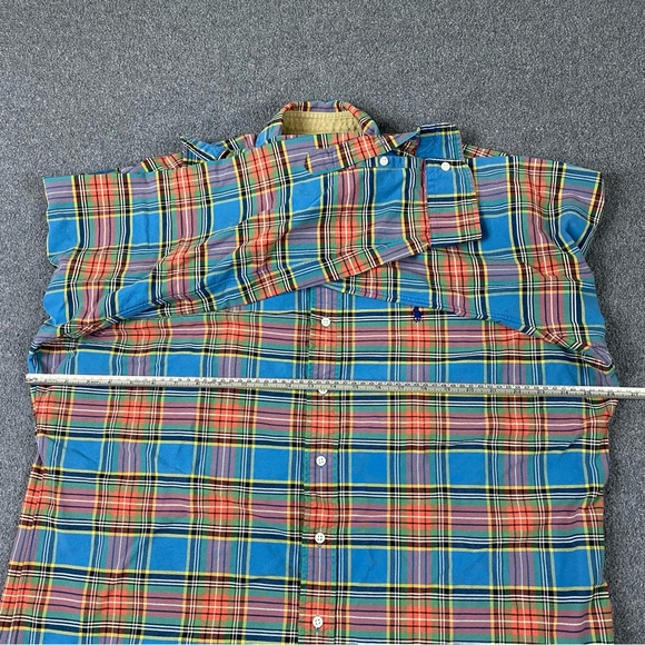Vintage Polo Ralph Lauren Flannel Plaid Button Down Long-Sleeves Men’s Size XL - Picture 6 of 8